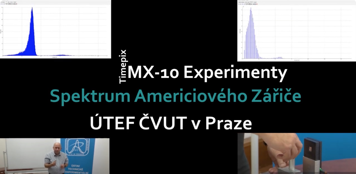 Vladimír Vícha: Timepix MX-10 Experimenty